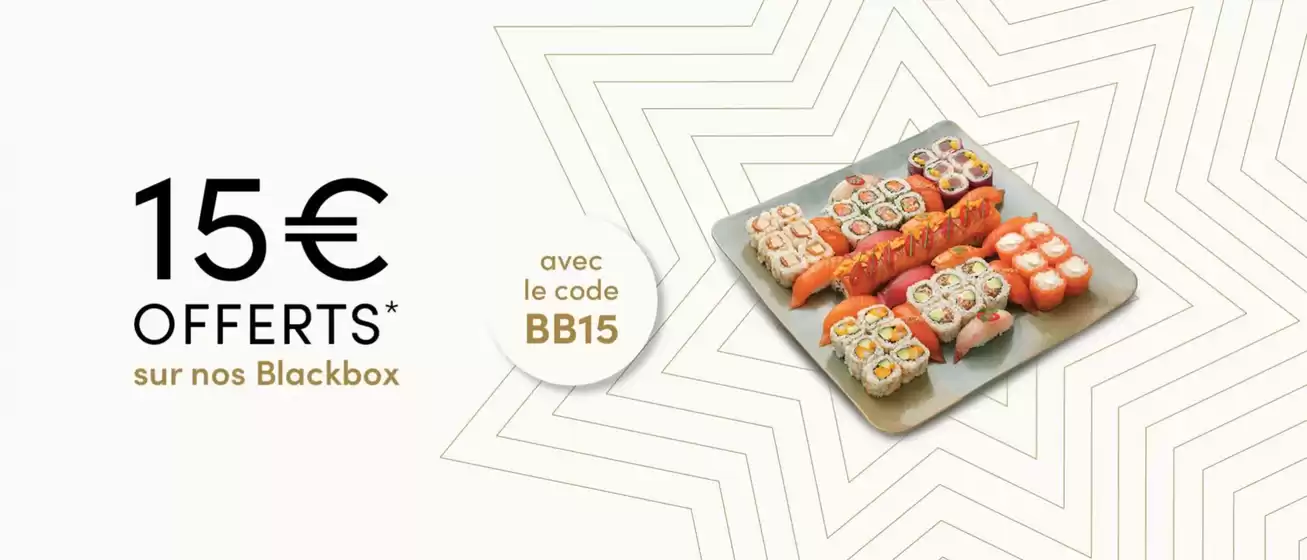 Catalogue Sushi Shop à Cagnes-sur-Mer | 15€ Offerts sur nos Blackbox | 27/12/2024 - 12/01/2025