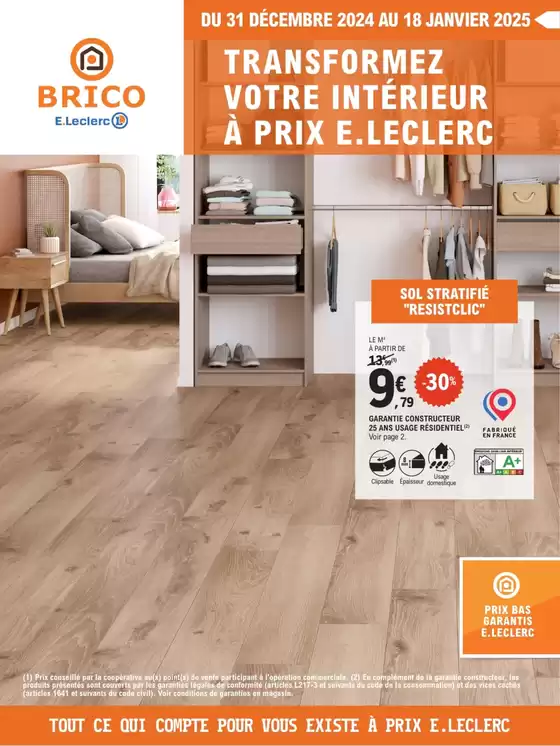 Catalogue E.Leclerc Brico à Villeurbanne | Trafic Brico 1 | 31/12/2024 - 18/01/2025