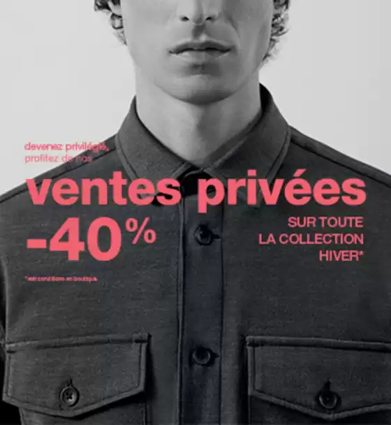 Ventes Privées JUSQU'À -40%