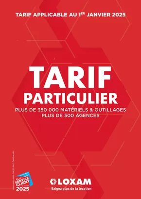 Catalogue Loxam à Échirolles | Tarifs particuliers | 03/01/2025 - 31/12/2025