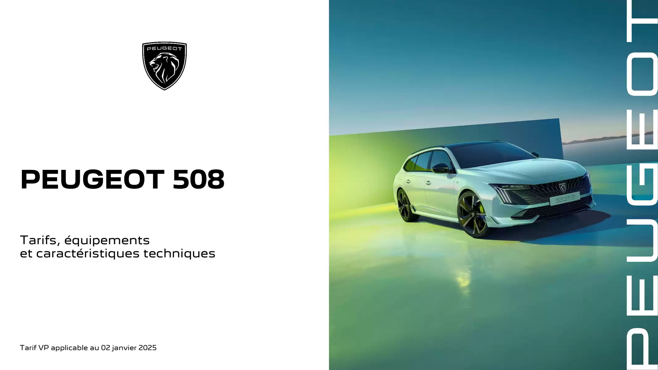 Catalogue Peugeot 508, page 00001