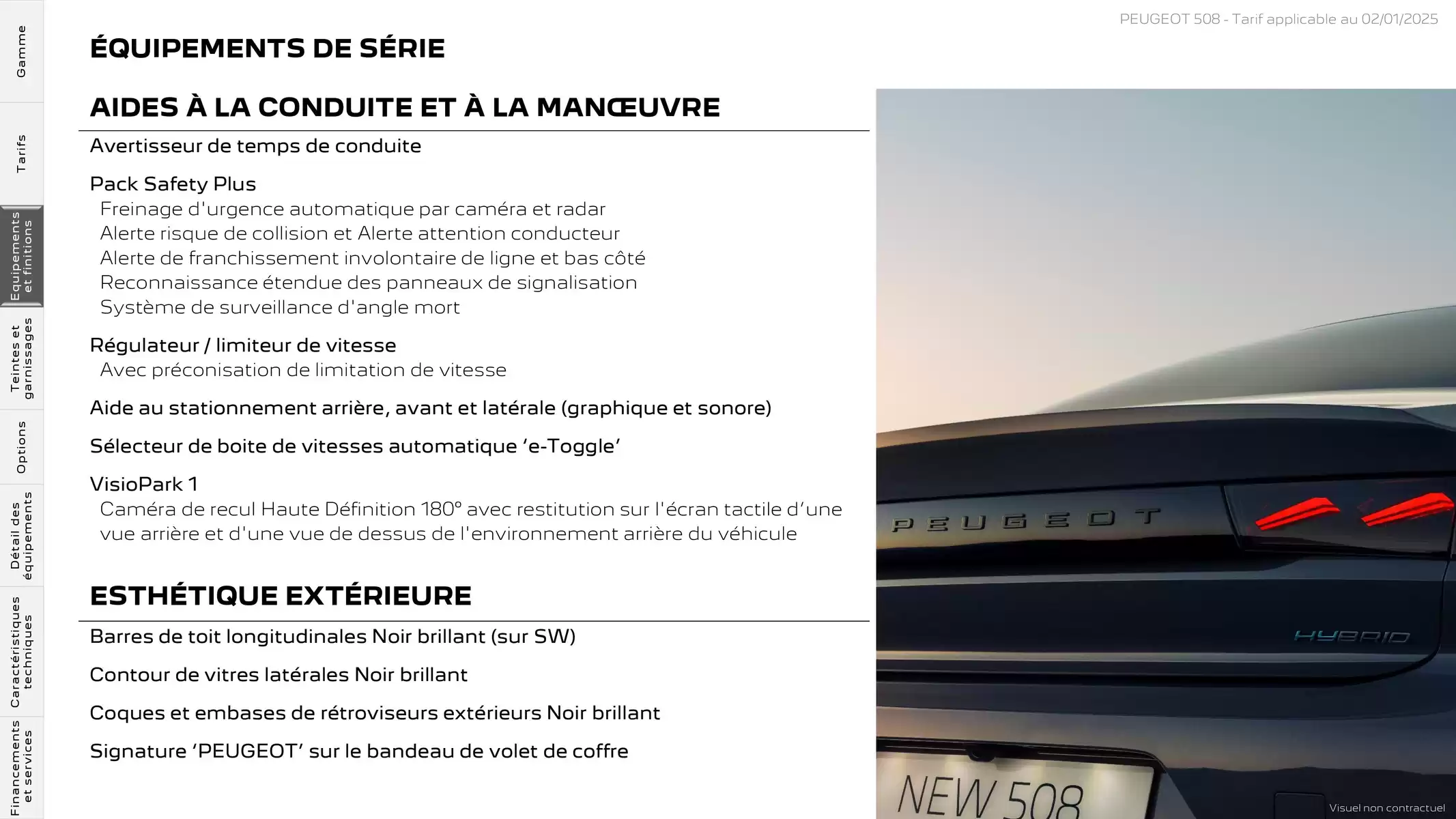 Catalogue Peugeot 508, page 00006