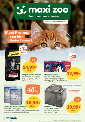 Catalogue Maxi Zoo à Dottignies | Maxi Promos pour bien débuter l'année | 06/01/2025 - 15/01/2025