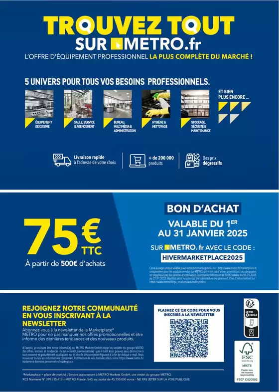 Catalogue Metro à Cagnes-sur-Mer | Metro Les Jours Bonnes Affaires | 06/01/2025 - 04/02/2025