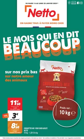 Promos de Discount Alimentaire à Cabriès | SEMAINE PROCHAINE : LE MOIS QUI EN DIT BEAUCOUP sur Netto | 14/01/2025 - 20/01/2025