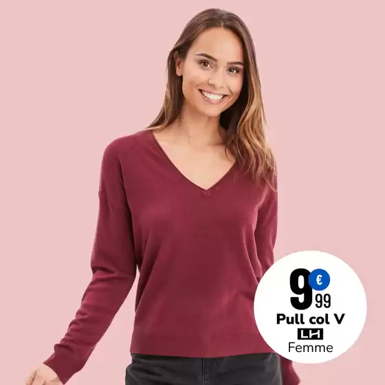 Notre sélection de pulls femme à partir de 9,99€ : confortables, tendances et parfaits pour affronter les journées fraîches de janvier.