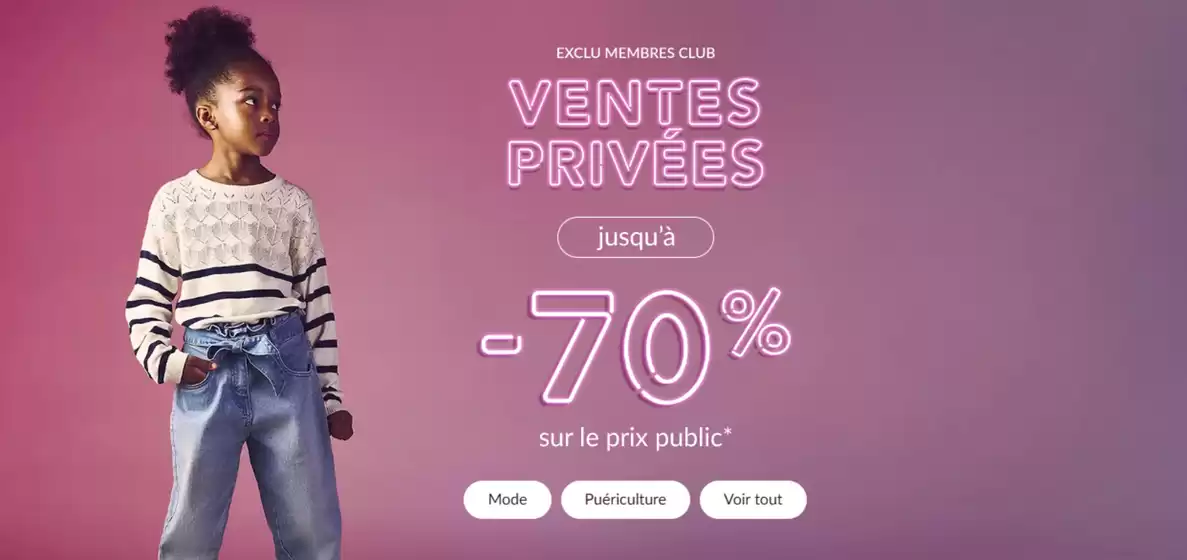VENTES PRIVÉES