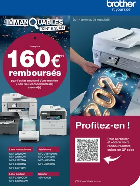 Promos de Multimédia et Electroménager à Hérouville-Saint-Clair | Jusqu'à 160€ remboursés avec Brother sur LDLC | 06/01/2025 - 31/03/2025