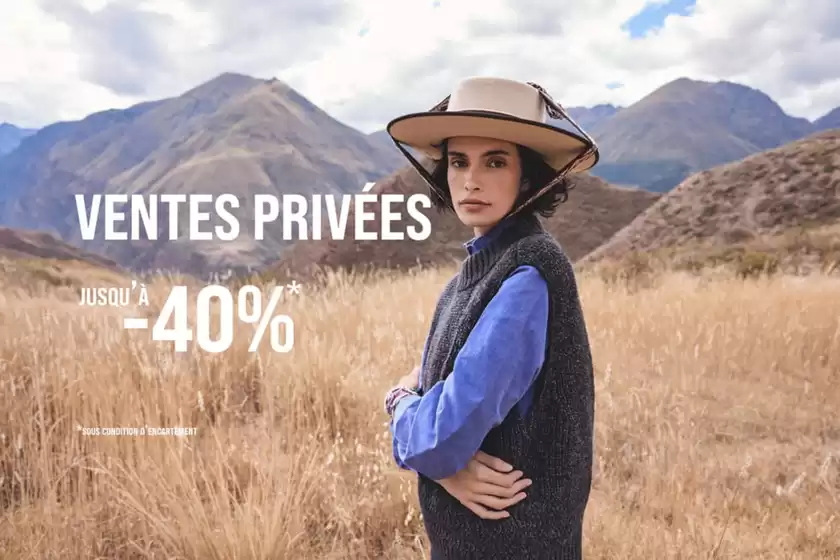 Ventes privées Jusqu'à -40% sur une sélection