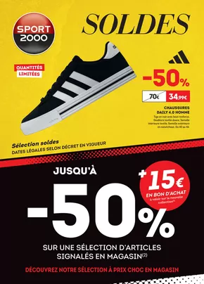 Promos de Sport à Saint-Grégoire (Ille et Vilaine) | SOLDES sur Sport 2000 | 08/01/2025 - 04/02/2025