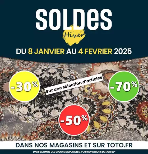 Catalogue Toto à Cagnes-sur-Mer | Les SOLDES d’hiver sont là ! | 08/01/2025 - 04/02/2025