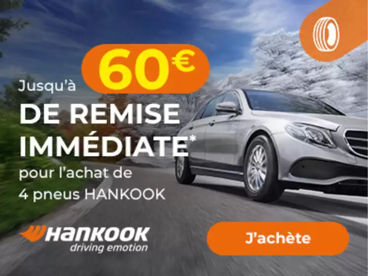 Catalogue Euromaster à Cagnes-sur-Mer | Jusqu'à 60€ de remise immédiate* pour l'achat de 4 pneus HANKOOK | 08/01/2025 - 31/01/2025