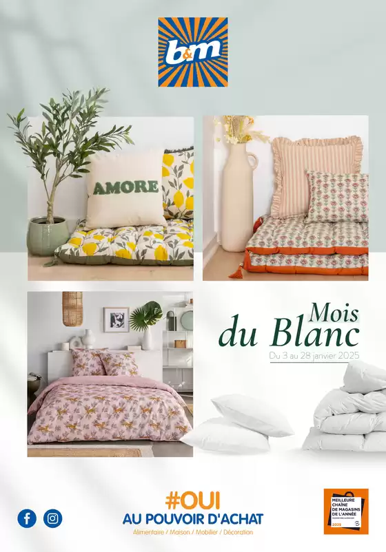 Catalogue B&M | Mois du Blanc | 03/01/2025 - 28/01/2025