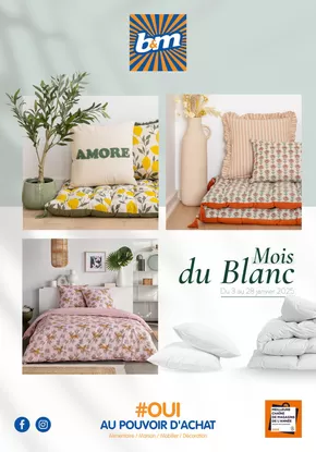 Catalogue B&M à Dottignies | Mois du Blanc | 03/01/2025 - 28/01/2025