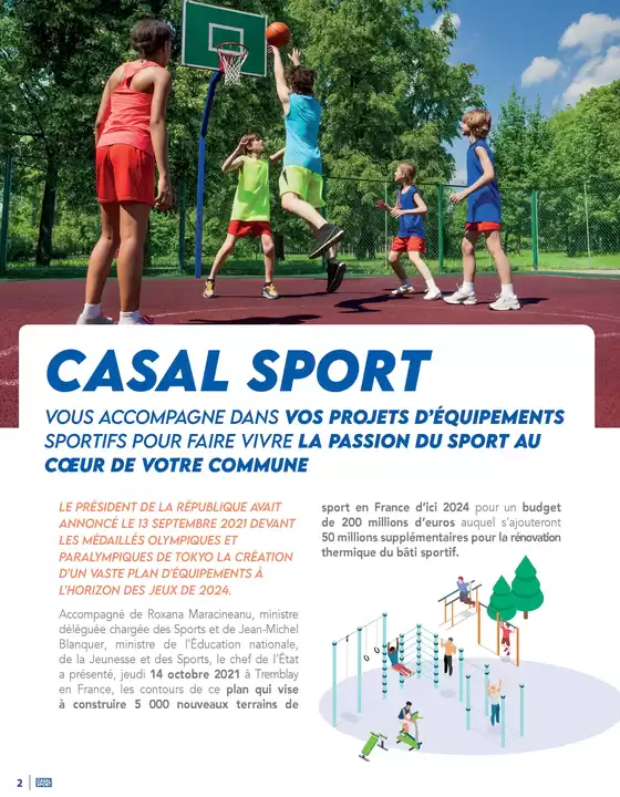 Catalogue Casal Sport à Villeurbanne | Equipement d'extérieur | 08/01/2025 - 31/03/2025