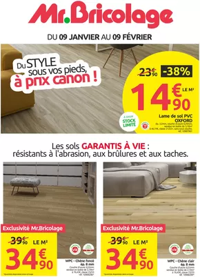 Promos de Bricolage à Marseille | Du STYLE sous vos pieds, à prix canon ! sur Mr Bricolage | 09/01/2025 - 09/02/2025