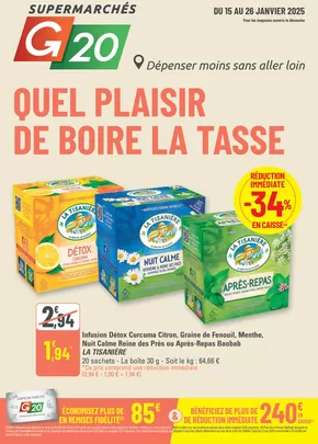 Promos de Supermarchés | Op02 Tract G20 sur G20 | 15/01/2025 - 26/01/2025