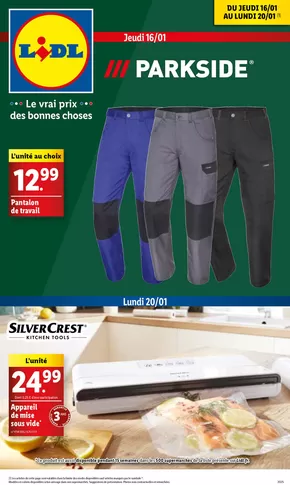 Catalogue Lidl à Dottignies | Equipez-vous de vêtements chauds pour bricoler même l'hiver avec Parkside! | 16/01/2025 - 20/01/2025