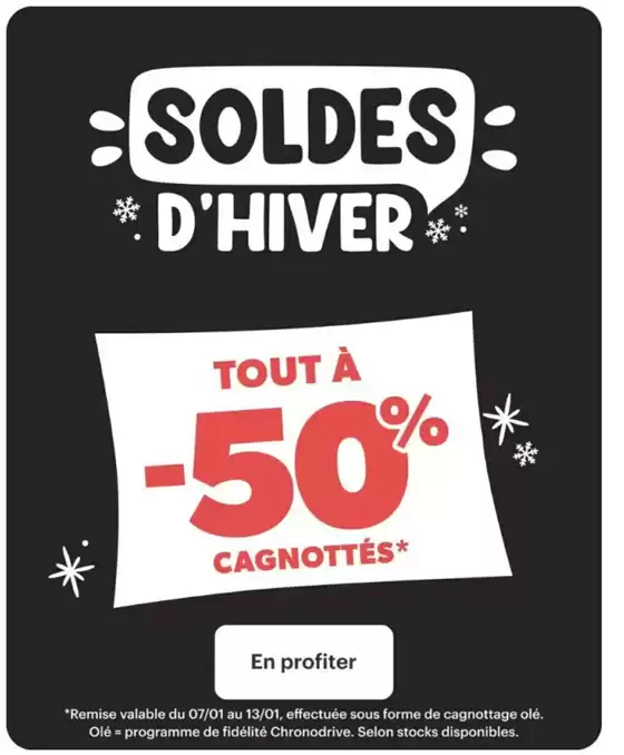 Catalogue Chronodrive à Cagnes-sur-Mer | Soldes d’Hiver | 09/01/2025 - 13/01/2025