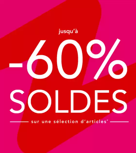 SOLDES jusqu'à -60 %