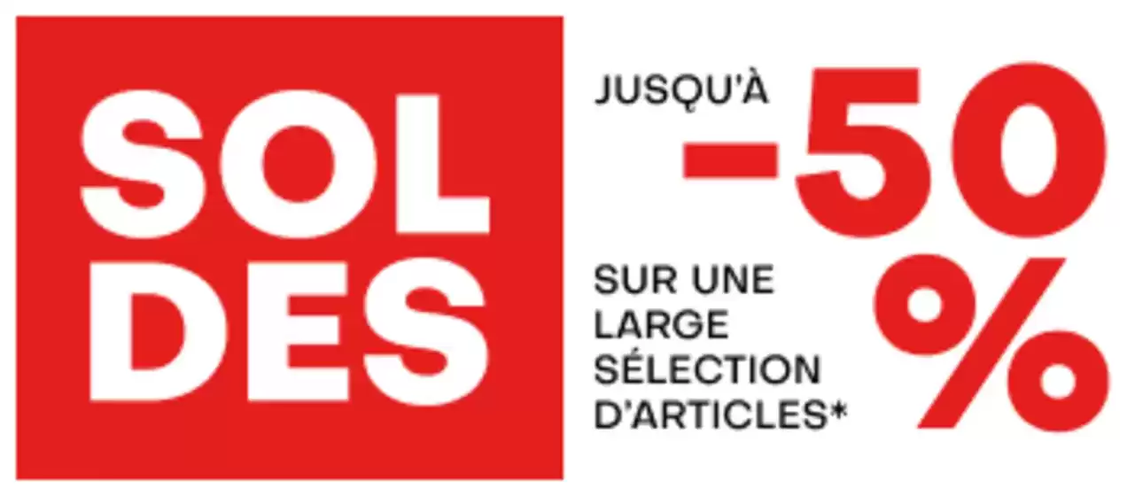SOLDES jusqu'à -50 %