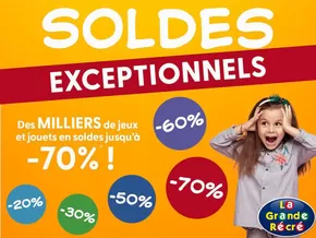 Promos de Enfants et Jeux à Paris | Soldes Exceptionells sur La Grande Récré | 10/01/2025 - 04/02/2025