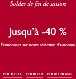 Promos de Marques de luxe à Nantes | Soldes jusqu'à -40% sur Tommy Hilfiger | 10/01/2025 - 04/02/2025