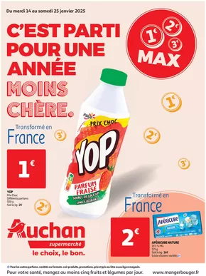 Catalogue Auchan Supermarché à Aulnay-sous-Bois | C'est parti pour une année moins chère sans votre super | 14/01/2025 - 25/01/2025