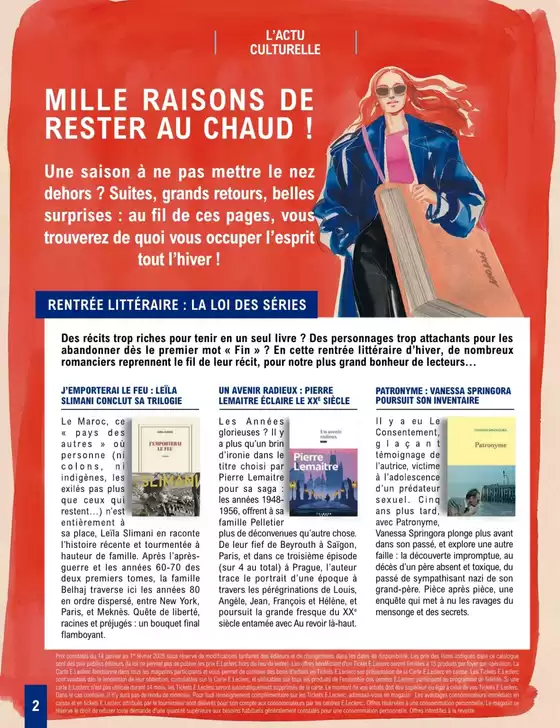 Catalogue E.Leclerc Espace Culturel à Rennes | SELECTION HIVER | 14/01/2025 - 01/02/2025