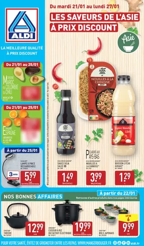 Promos de Discount Alimentaire à Cabriès | Les saveurs de l'Asie à prix discount sur Aldi | 21/01/2025 - 27/01/2025