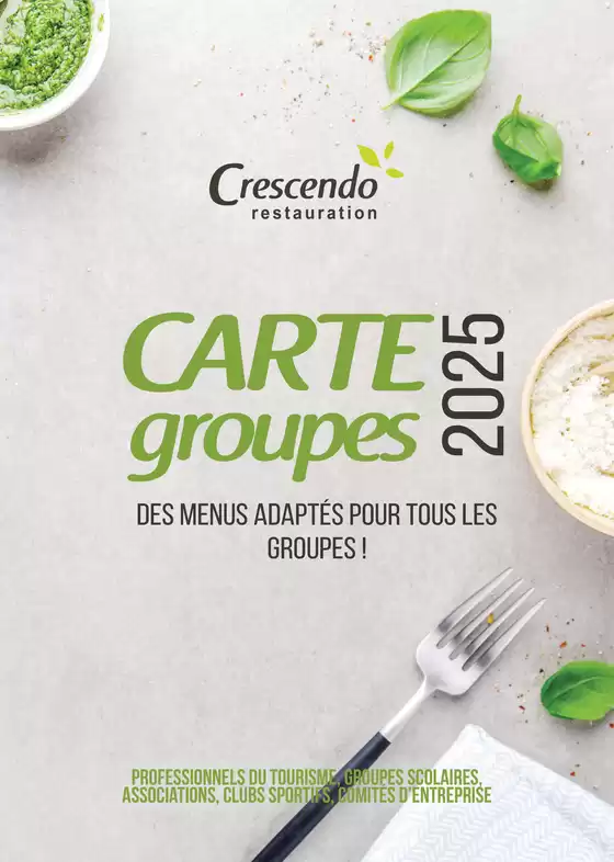 Catalogue Crescendo à Libourne | Carte groupes 2025 | 14/01/2025 - 30/04/2025