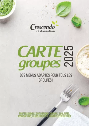 Promos de Restaurants à Doué-la-Fontaine | Carte groupes 2025 sur Crescendo | 14/01/2025 - 30/04/2025