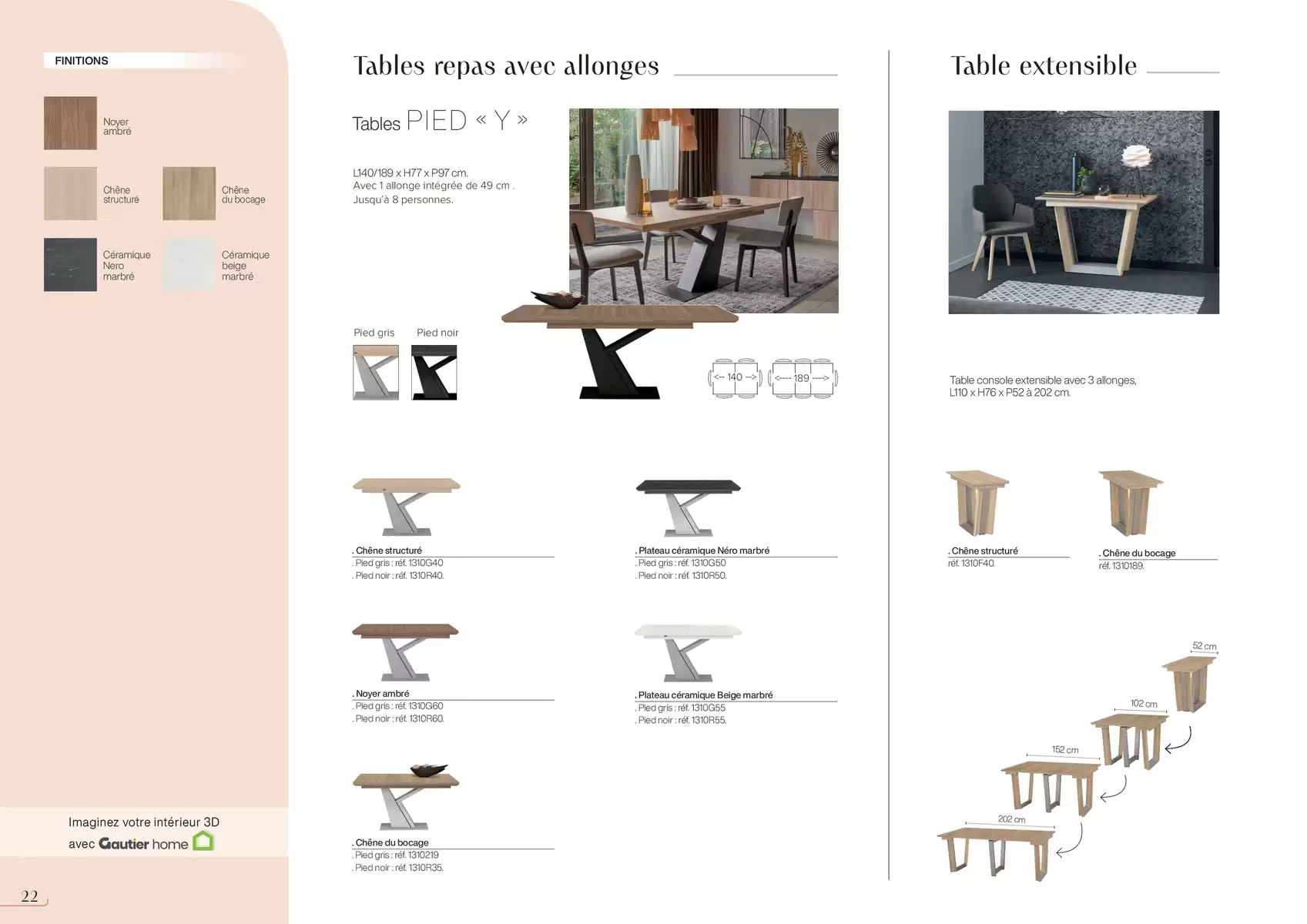 Catalogue Collection Tables & chaises, page 00022