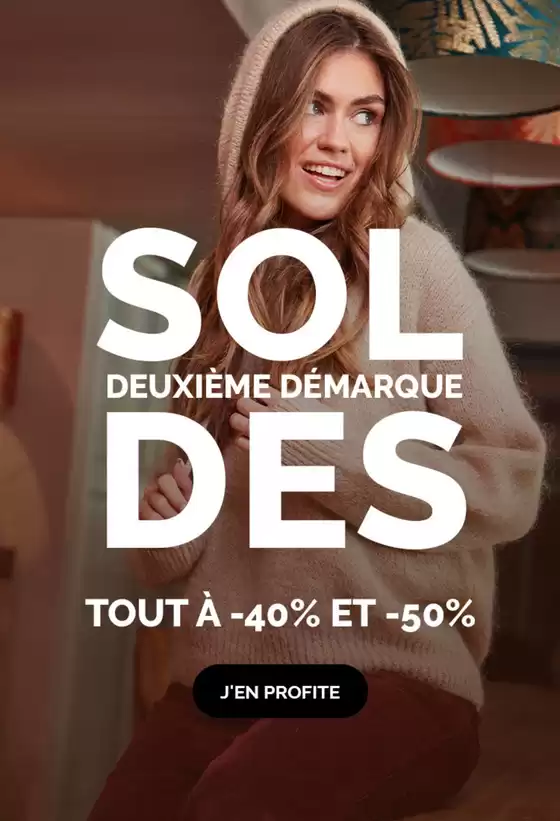 Deuxième démarque soldes Jusqu'à -50%