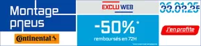 Promos de Auto et Moto à Savigny-sur-Orge | Montage pneus -50% sur Speedy | 14/01/2025 - 22/02/2025