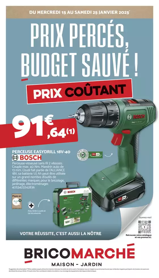 Bricomarché Prix percés, budget sauvé !