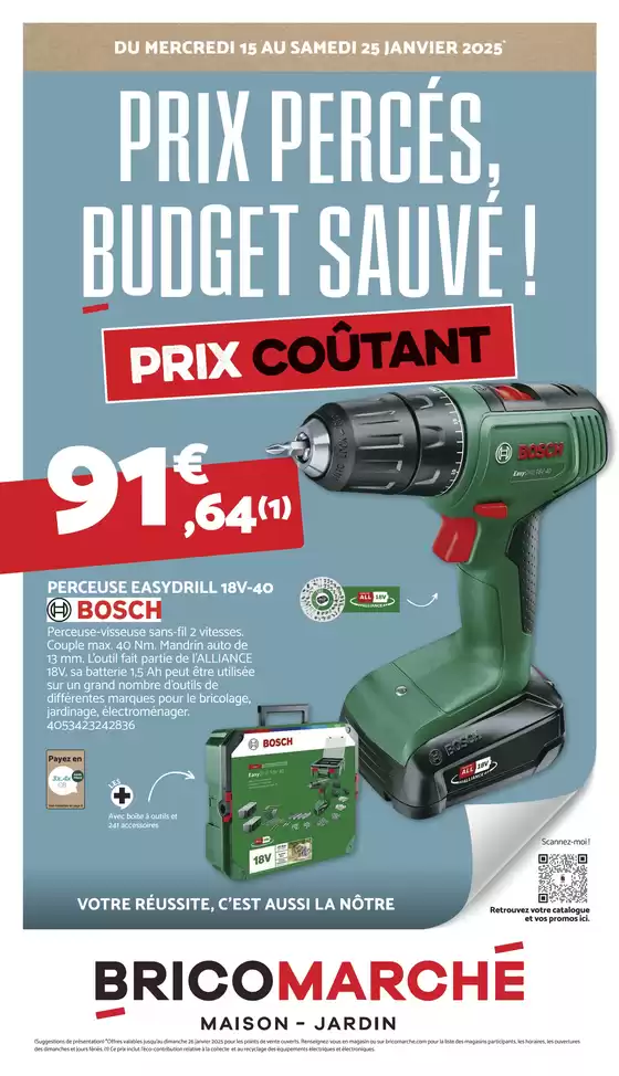 Bricomarché Prix percés, budget sauvé !