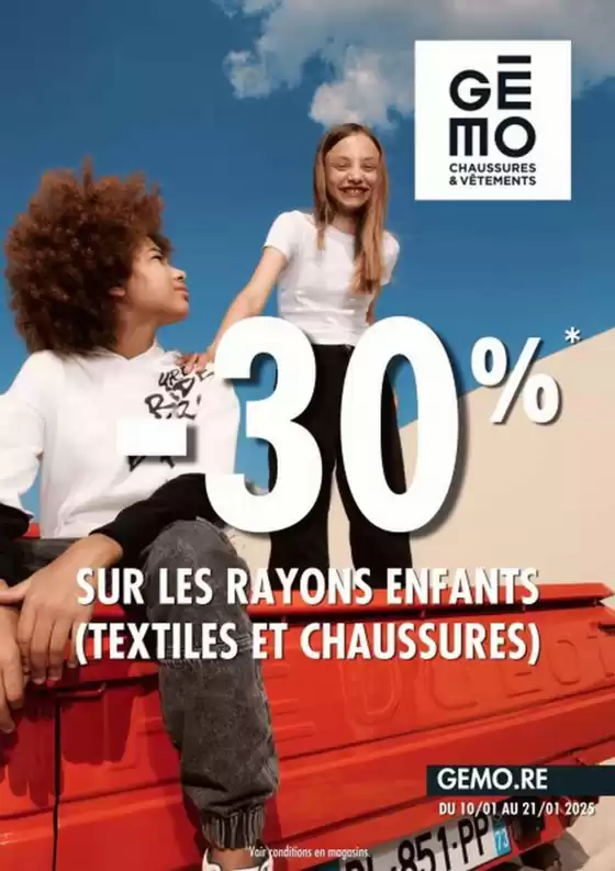 -30% sur les rayons enfants