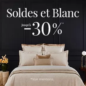 Promos de Meubles et Décoration à Marseille | Le Blanc Jusqu'à -30% sur Yves Delorme | 15/01/2025 - 31/01/2025