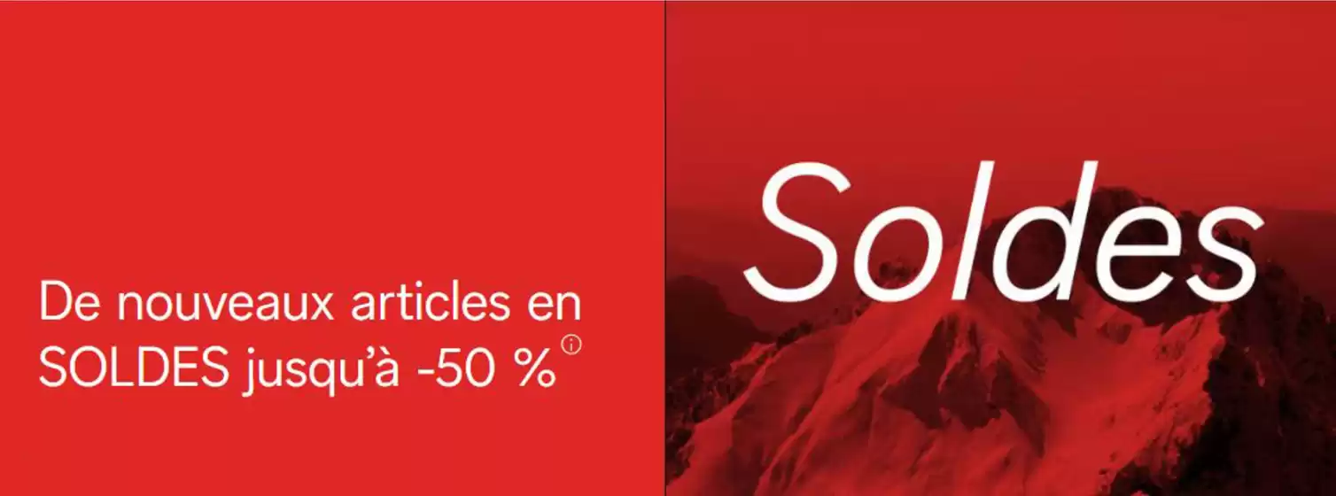 SOLDES - Jusqu'à -50 % sur une sélection d’articles