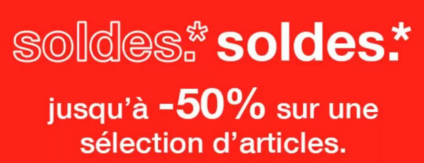 SOLDES jusqu'à -50 %