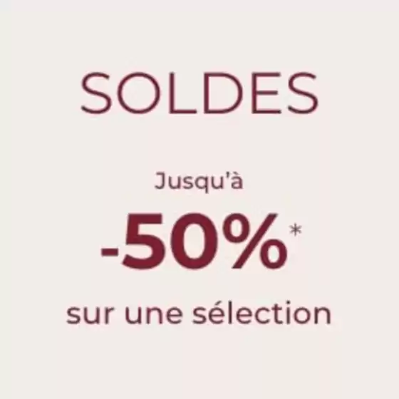SOLDES jusqu'à -50 %