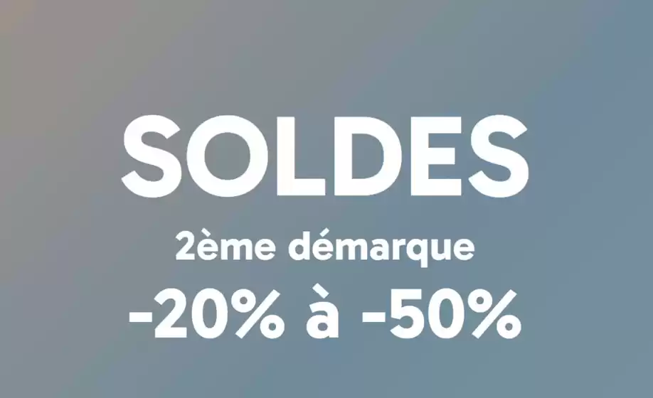 Soldes 2ème démarque 