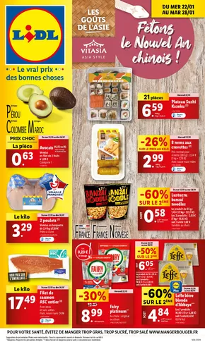 Promos de Supermarchés | Lidl vous invite à un voyage culinaire en Asie avec leur gamme Vitasia! sur Lidl | 22/01/2025 - 28/01/2025