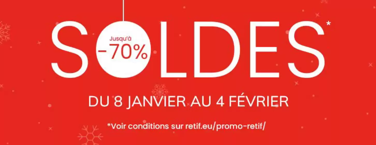 Catalogue Retif à Lille | Soldes RETIF | 16/01/2025 - 04/02/2025