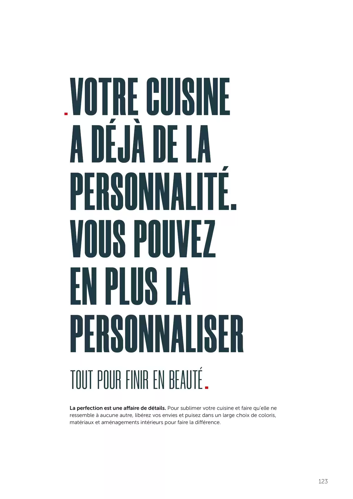 Catalogue VOUS NE TROUVEREZ PAS VOTRE CUISINE DANS CE CATALOGUE, page 00123