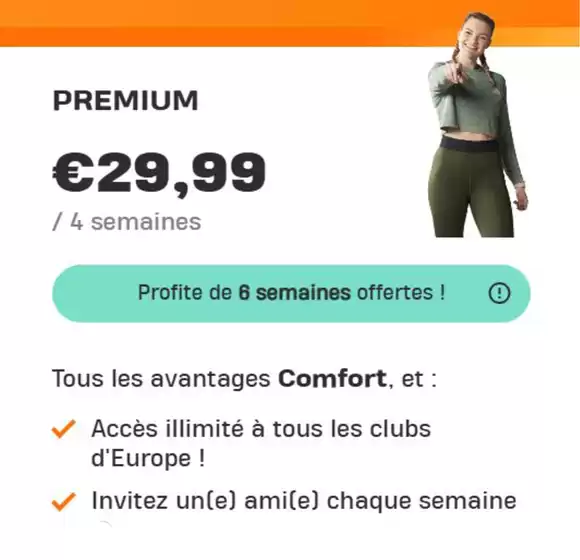 Profite de 6 semaines offertes