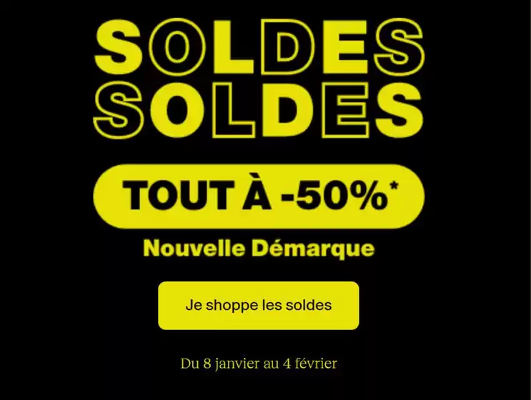 Nouvelle démarque TOUT à 50%
