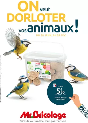 Promos de Bricolage à Marseille | ON VEUT DORLOTER VOS ANIMAUX ! sur Mr Bricolage | 22/01/2025 - 08/02/2025