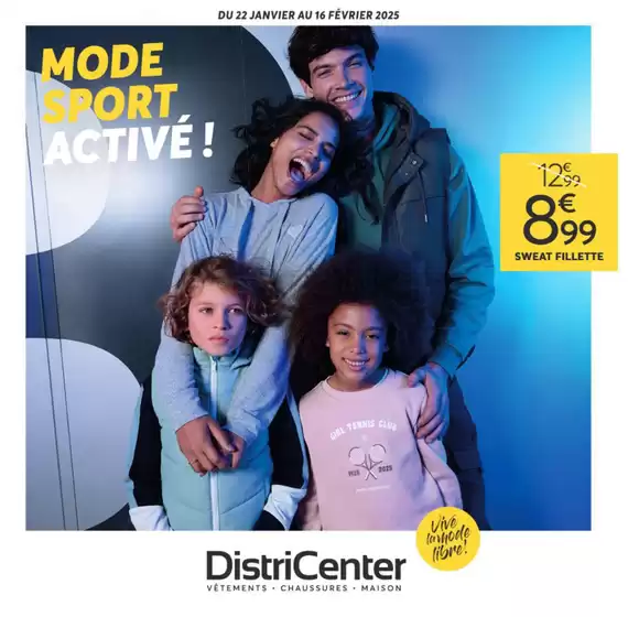 Catalogue DistriCenter à Lille | Mode sport activé ! | 22/01/2025 - 16/02/2025